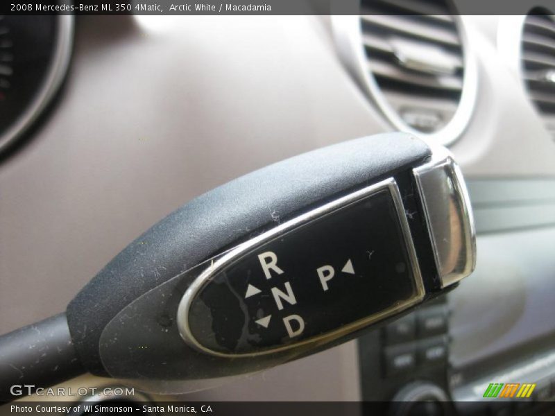 Arctic White / Macadamia 2008 Mercedes-Benz ML 350 4Matic
