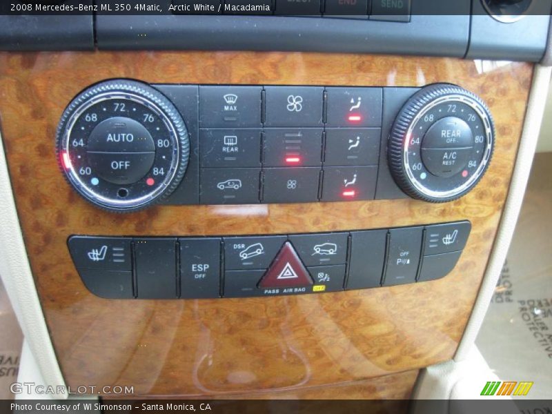 Arctic White / Macadamia 2008 Mercedes-Benz ML 350 4Matic