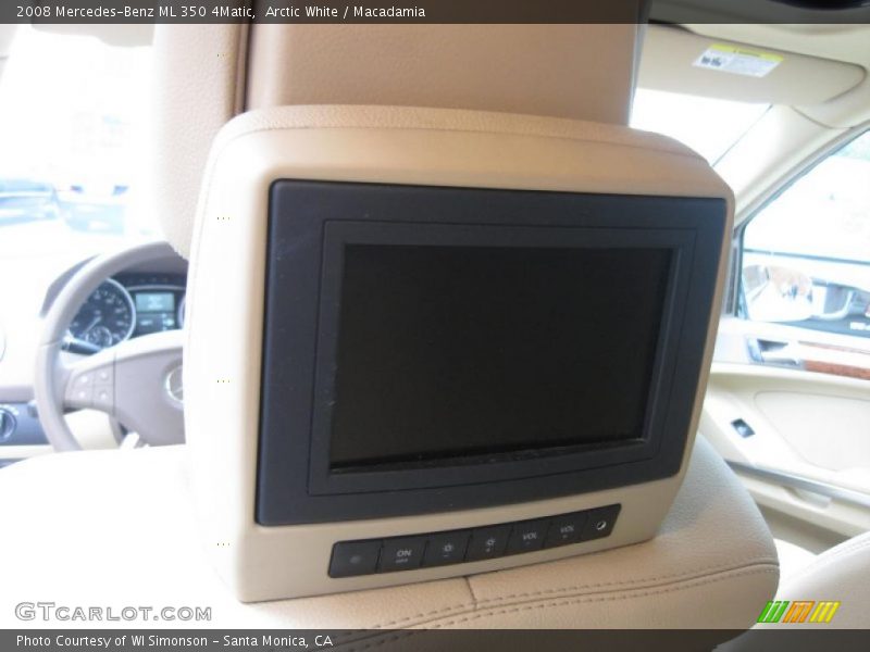 Arctic White / Macadamia 2008 Mercedes-Benz ML 350 4Matic