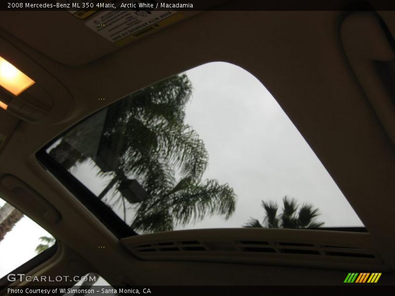Arctic White / Macadamia 2008 Mercedes-Benz ML 350 4Matic