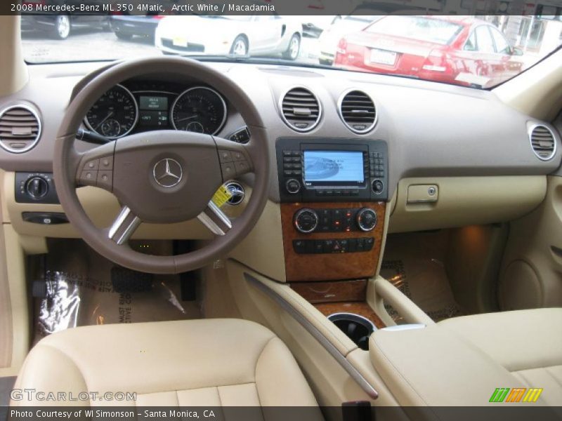 Arctic White / Macadamia 2008 Mercedes-Benz ML 350 4Matic