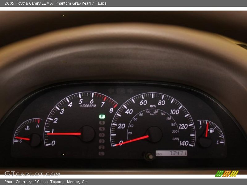 Phantom Gray Pearl / Taupe 2005 Toyota Camry LE V6
