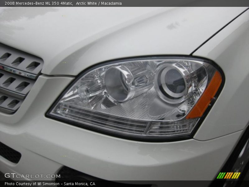 Arctic White / Macadamia 2008 Mercedes-Benz ML 350 4Matic