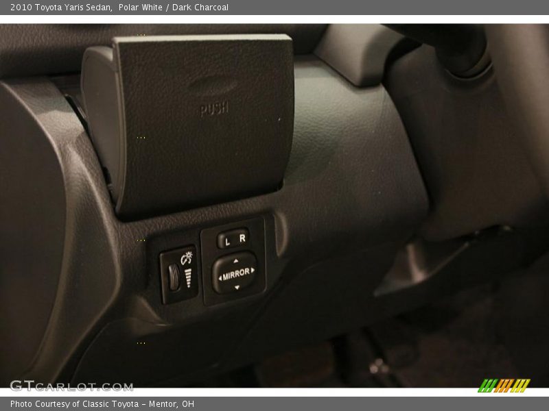 Polar White / Dark Charcoal 2010 Toyota Yaris Sedan
