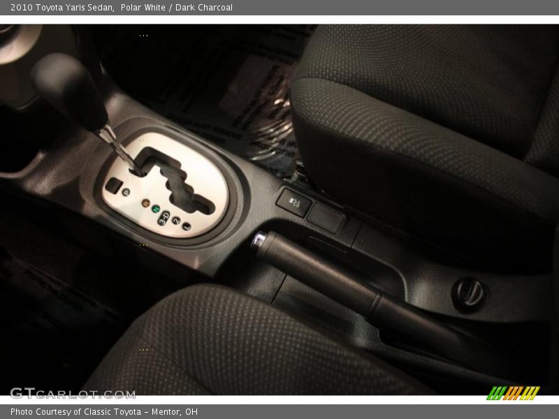 Polar White / Dark Charcoal 2010 Toyota Yaris Sedan