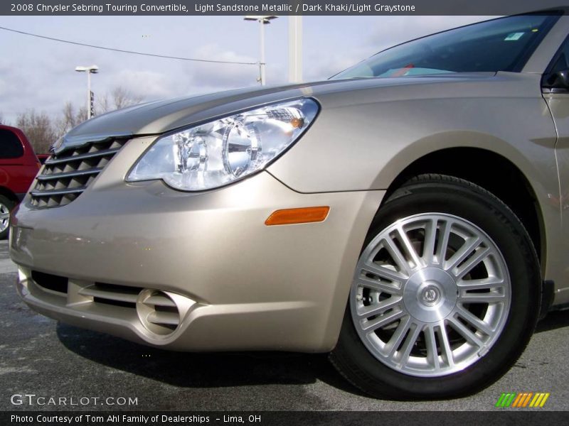 Light Sandstone Metallic / Dark Khaki/Light Graystone 2008 Chrysler Sebring Touring Convertible
