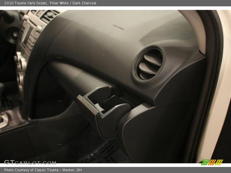 Polar White / Dark Charcoal 2010 Toyota Yaris Sedan