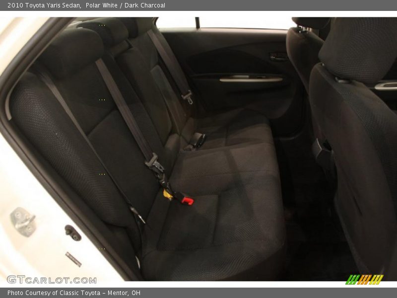 Polar White / Dark Charcoal 2010 Toyota Yaris Sedan