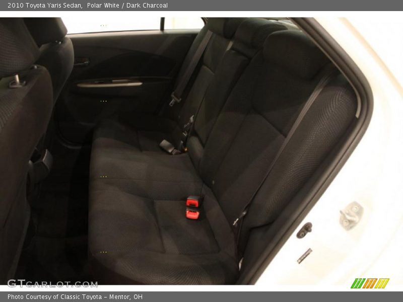 Polar White / Dark Charcoal 2010 Toyota Yaris Sedan