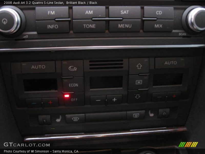 Brilliant Black / Black 2008 Audi A4 3.2 Quattro S-Line Sedan