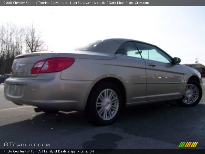 Light Sandstone Metallic / Dark Khaki/Light Graystone 2008 Chrysler Sebring Touring Convertible