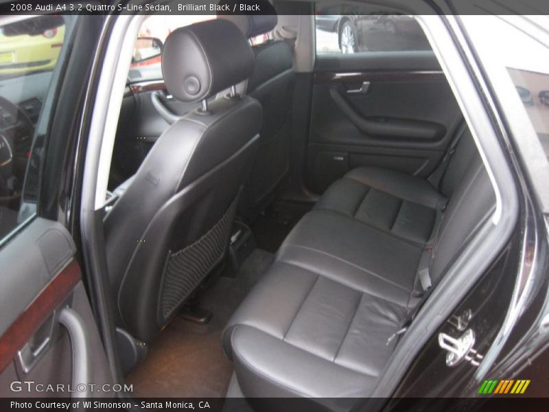  2008 A4 3.2 Quattro S-Line Sedan Black Interior
