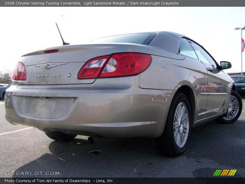 Light Sandstone Metallic / Dark Khaki/Light Graystone 2008 Chrysler Sebring Touring Convertible