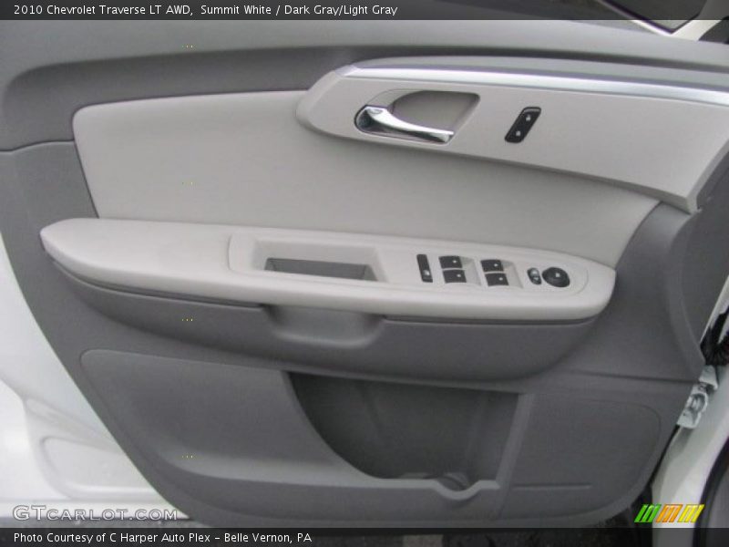 Summit White / Dark Gray/Light Gray 2010 Chevrolet Traverse LT AWD