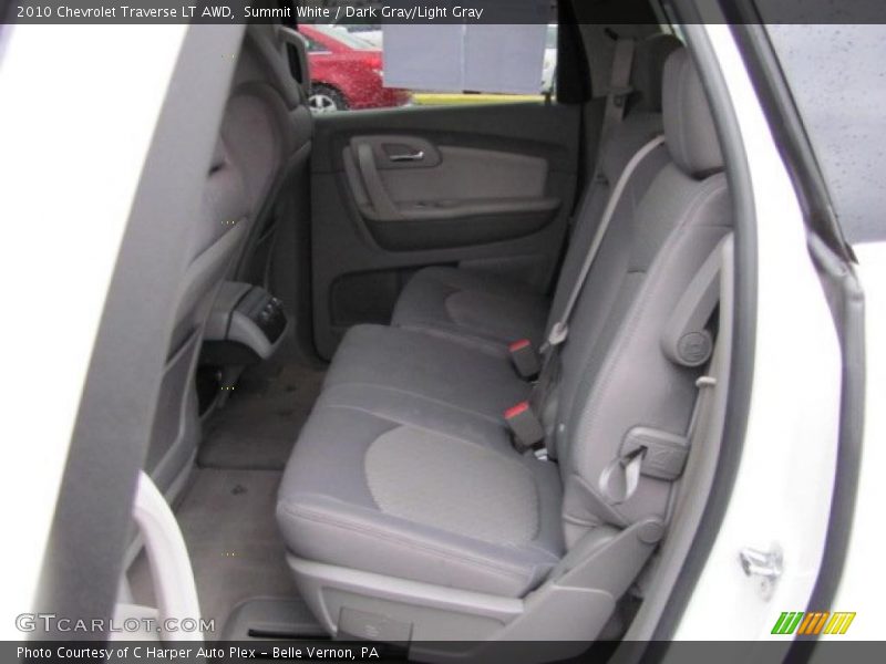 Summit White / Dark Gray/Light Gray 2010 Chevrolet Traverse LT AWD