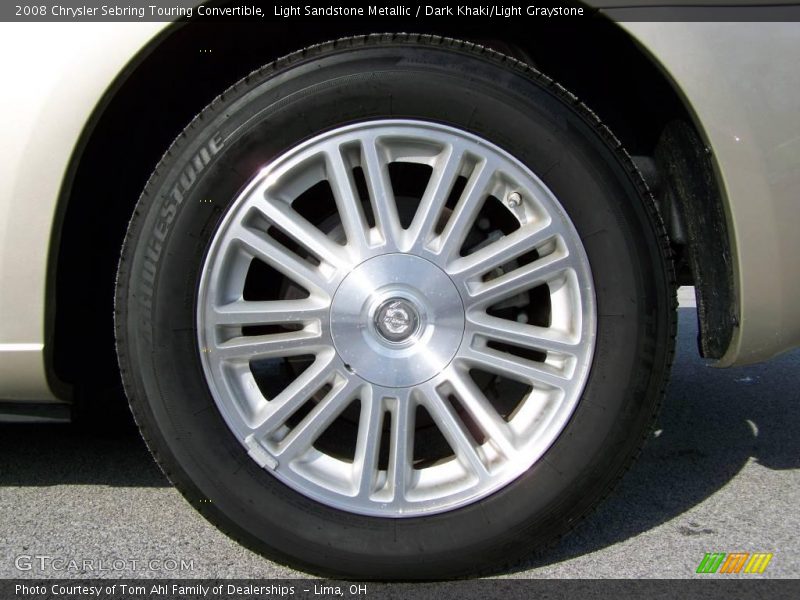 Light Sandstone Metallic / Dark Khaki/Light Graystone 2008 Chrysler Sebring Touring Convertible