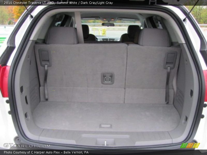 Summit White / Dark Gray/Light Gray 2010 Chevrolet Traverse LT AWD