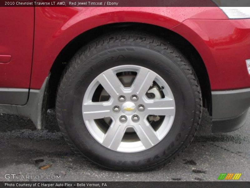 Red Jewel Tintcoat / Ebony 2010 Chevrolet Traverse LT AWD