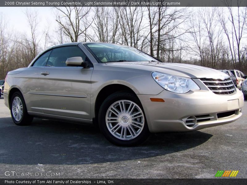 Light Sandstone Metallic / Dark Khaki/Light Graystone 2008 Chrysler Sebring Touring Convertible