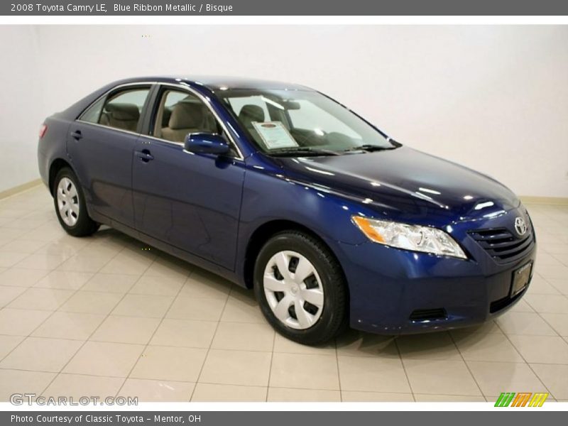 Blue Ribbon Metallic / Bisque 2008 Toyota Camry LE