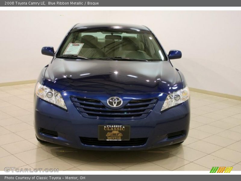 Blue Ribbon Metallic / Bisque 2008 Toyota Camry LE