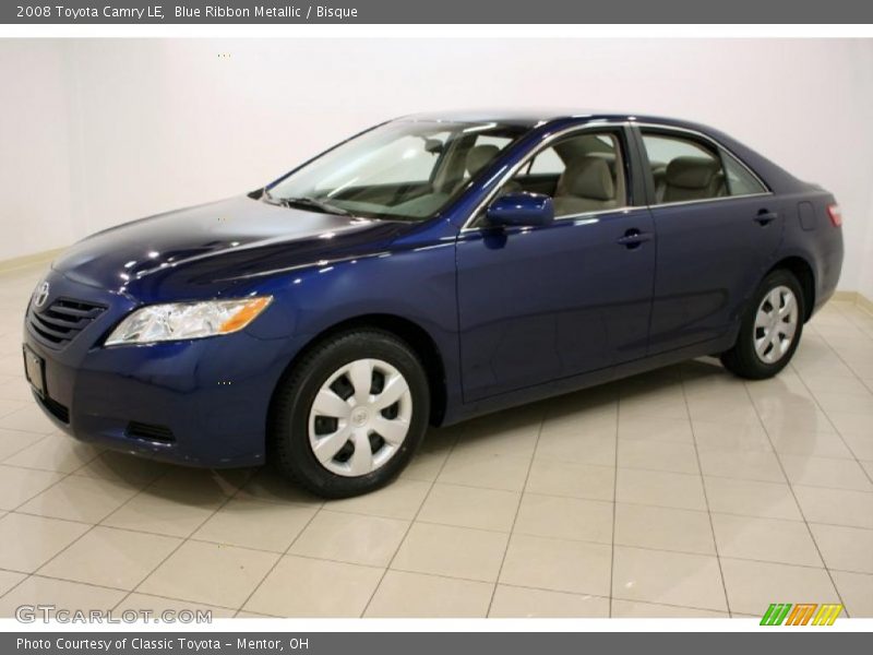 Blue Ribbon Metallic / Bisque 2008 Toyota Camry LE