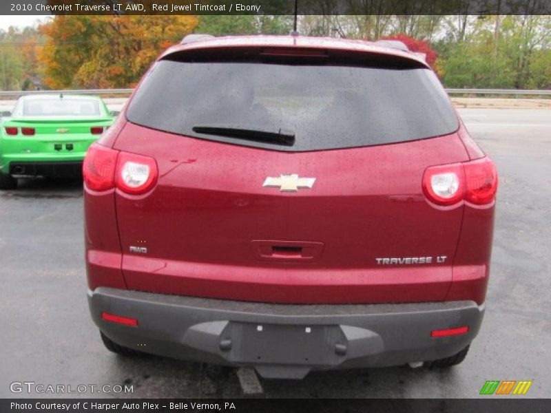 Red Jewel Tintcoat / Ebony 2010 Chevrolet Traverse LT AWD