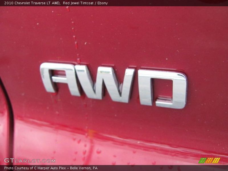 Red Jewel Tintcoat / Ebony 2010 Chevrolet Traverse LT AWD