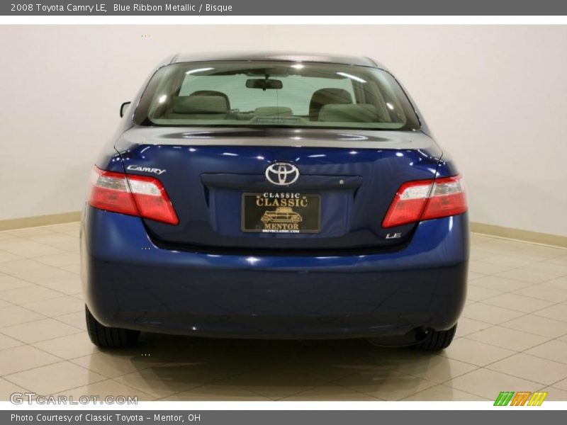 Blue Ribbon Metallic / Bisque 2008 Toyota Camry LE