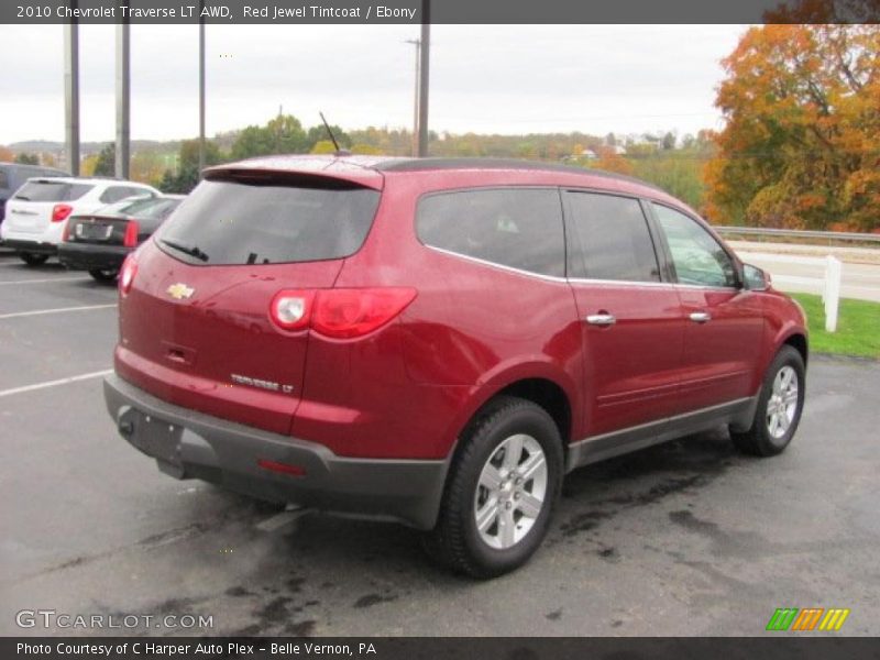Red Jewel Tintcoat / Ebony 2010 Chevrolet Traverse LT AWD