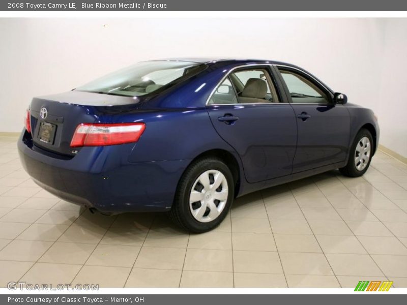 Blue Ribbon Metallic / Bisque 2008 Toyota Camry LE