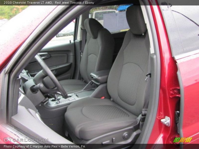 Red Jewel Tintcoat / Ebony 2010 Chevrolet Traverse LT AWD