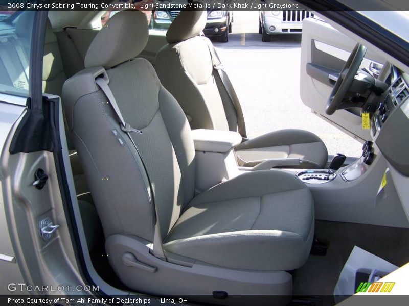 Light Sandstone Metallic / Dark Khaki/Light Graystone 2008 Chrysler Sebring Touring Convertible