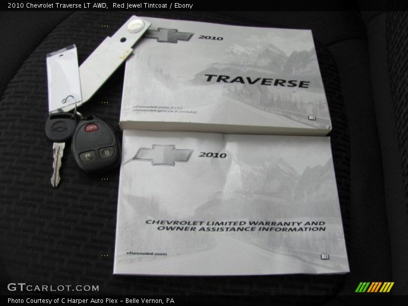 Red Jewel Tintcoat / Ebony 2010 Chevrolet Traverse LT AWD