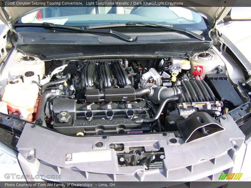 Light Sandstone Metallic / Dark Khaki/Light Graystone 2008 Chrysler Sebring Touring Convertible