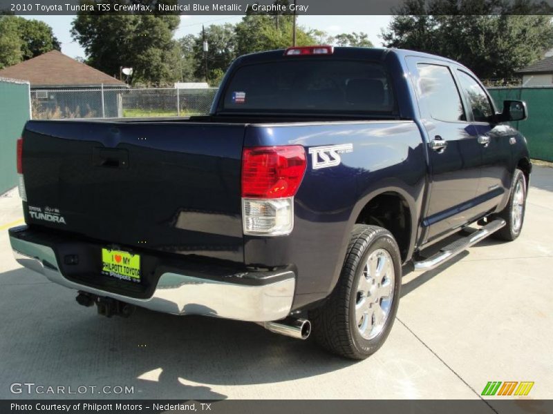 Nautical Blue Metallic / Graphite Gray 2010 Toyota Tundra TSS CrewMax