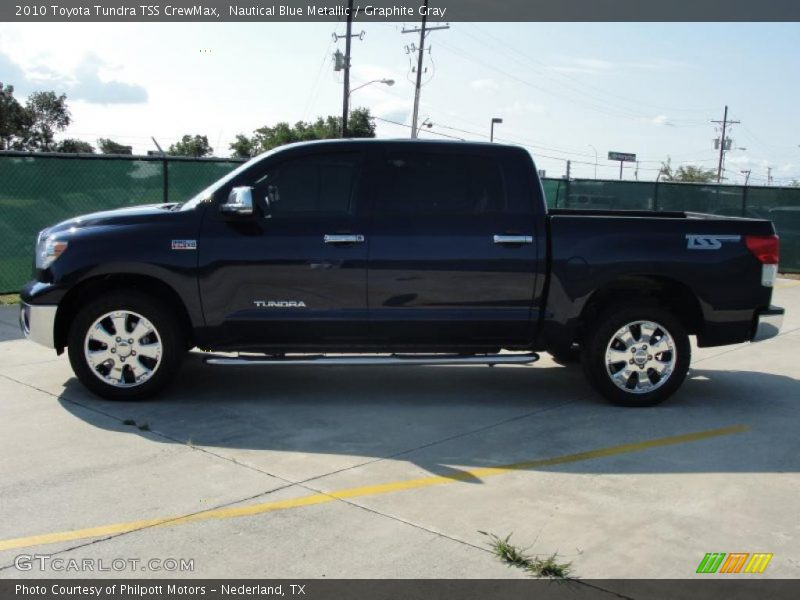 Nautical Blue Metallic / Graphite Gray 2010 Toyota Tundra TSS CrewMax