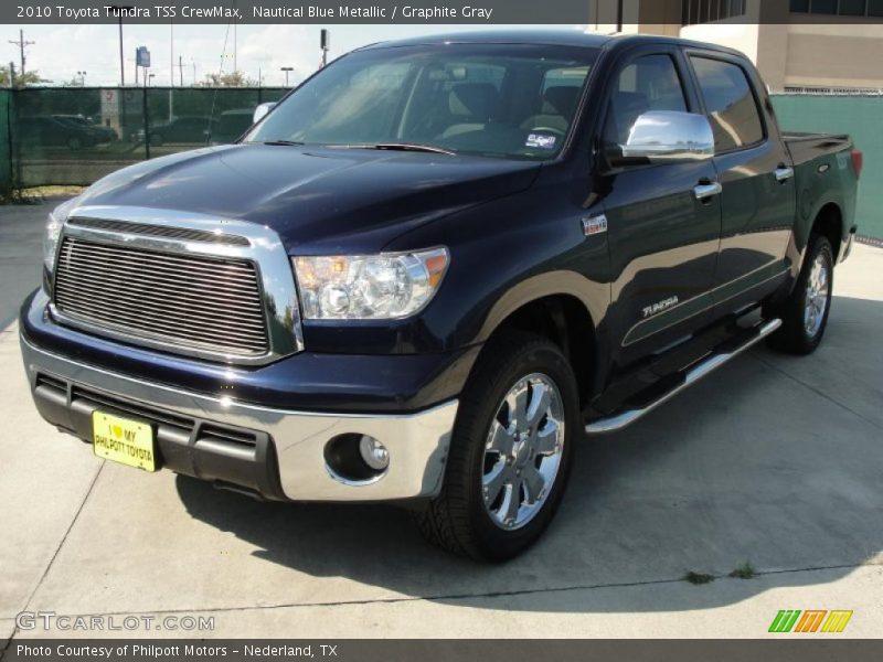 Nautical Blue Metallic / Graphite Gray 2010 Toyota Tundra TSS CrewMax