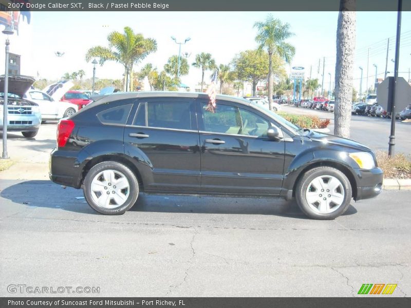Black / Pastel Pebble Beige 2007 Dodge Caliber SXT