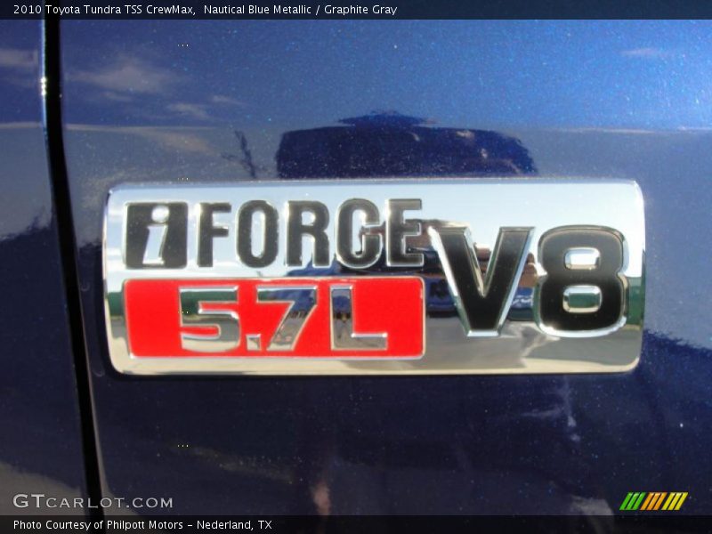 Nautical Blue Metallic / Graphite Gray 2010 Toyota Tundra TSS CrewMax