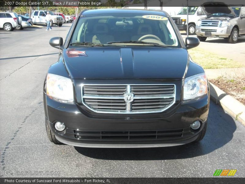 Black / Pastel Pebble Beige 2007 Dodge Caliber SXT
