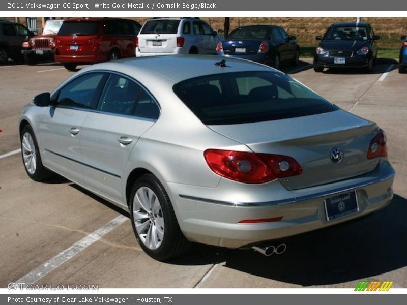 White Gold Metallic / Cornsilk Beige/Black 2011 Volkswagen CC Sport