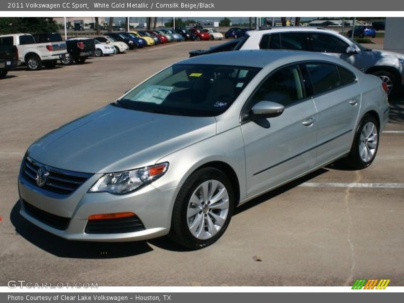White Gold Metallic / Cornsilk Beige/Black 2011 Volkswagen CC Sport