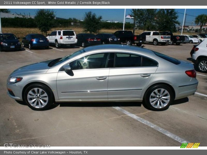 White Gold Metallic / Cornsilk Beige/Black 2011 Volkswagen CC Sport