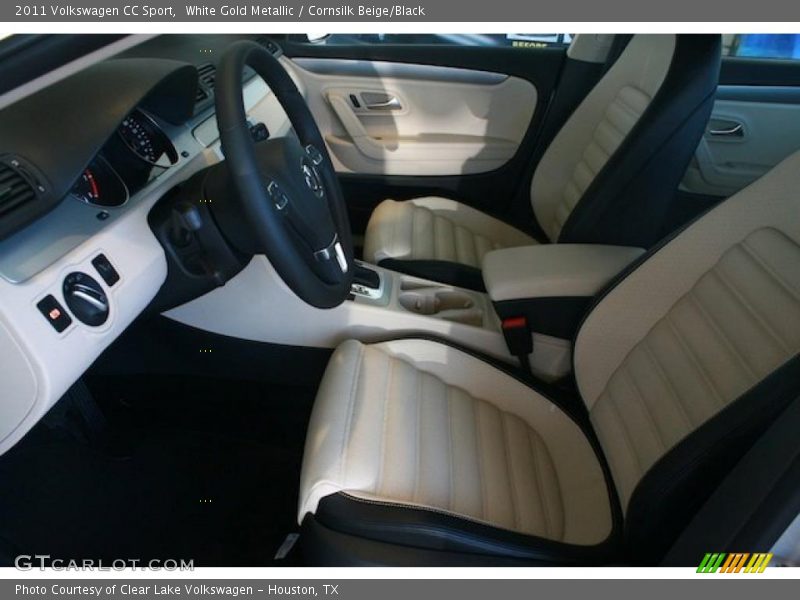 White Gold Metallic / Cornsilk Beige/Black 2011 Volkswagen CC Sport