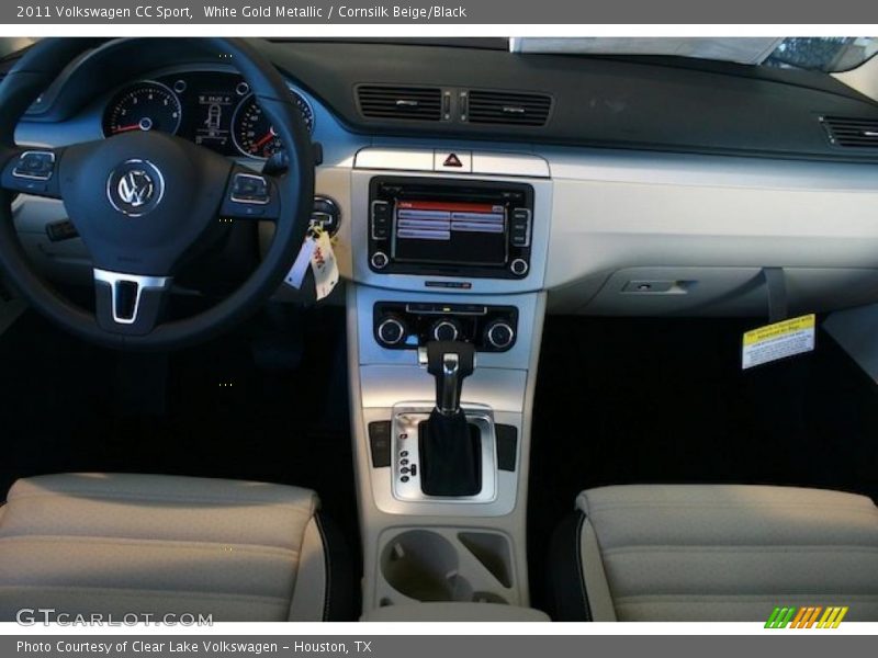 White Gold Metallic / Cornsilk Beige/Black 2011 Volkswagen CC Sport
