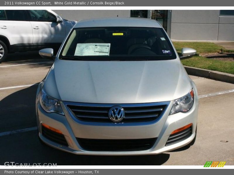 White Gold Metallic / Cornsilk Beige/Black 2011 Volkswagen CC Sport