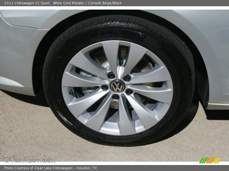 White Gold Metallic / Cornsilk Beige/Black 2011 Volkswagen CC Sport