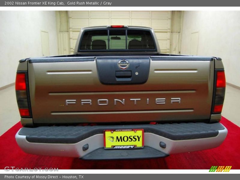 Gold Rush Metallic / Gray 2002 Nissan Frontier XE King Cab