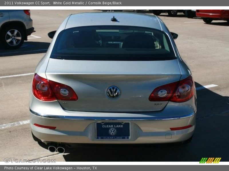 White Gold Metallic / Cornsilk Beige/Black 2011 Volkswagen CC Sport